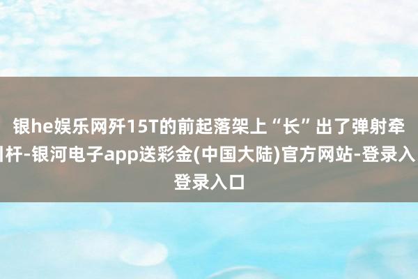 银he娱乐网歼15T的前起落架上“长”出了弹射牵引杆-银河电子app送彩金(中国大陆)官方网站-登录入口