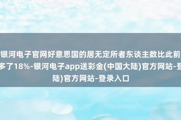 银河电子官网好意思国的居无定所者东谈主数比此前一年增多了18%-银河电子app送彩金(中国大陆)官方网站-登录入口