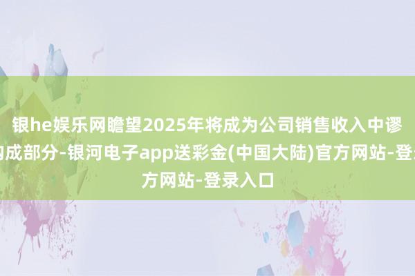银he娱乐网瞻望2025年将成为公司销售收入中谬误的构成部分-银河电子app送彩金(中国大陆)官方网站-登录入口